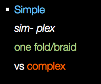 Simple: one fold/braid